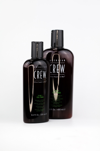 Шампунь, кондиционер и средство для мытья тела 3 в 1 American Crew Tea Tree 3-in-1 Shampoo, Conditioner and Body Wash 450 ml