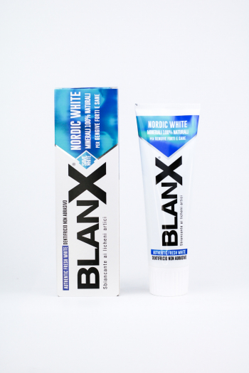 Отбеливающая паста для чувствительных десен Blanx nordic white 75 мл