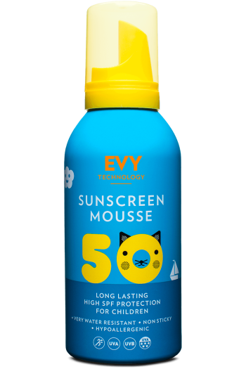 EVY Солнцезащитный мусс для малышей и детей EVY Technology Sunscreen Mousse Kids SPF 50, 150 мл