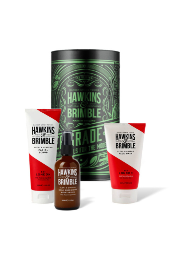 Набір по догляду за шкірою обличчя HAWKINS & BRIMBLE Face Care Gift Set (Scrub, Wash & Cream)