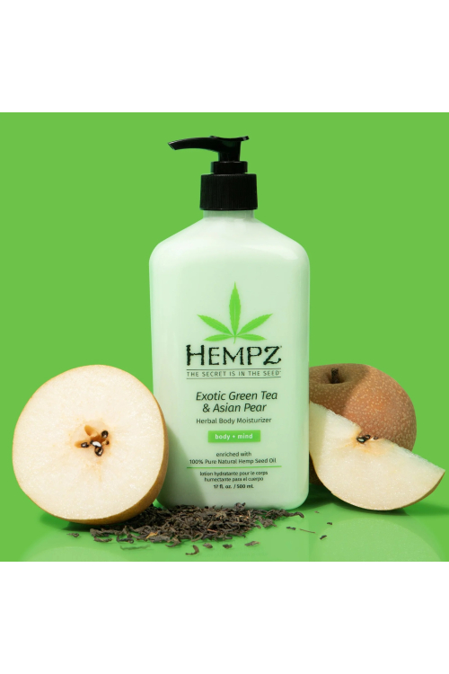 Молочко для тіла Зелений чай та азійська груша HEMPZ Exotic Green Tea & Asian Pear Herbal 500мл