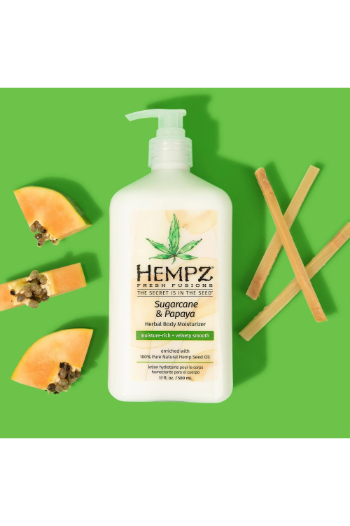 Молочко для тела Тростниковый сахар- Папайя Hempz Sugarcane & Papaya Herbal 500 мл