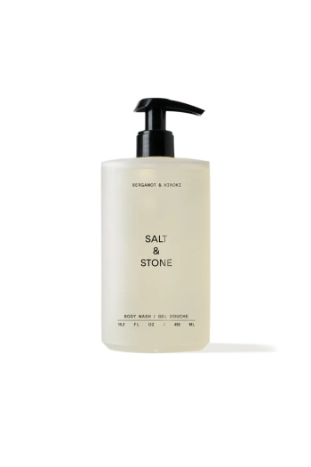 Антиоксидантний гель для душу з ароматом бергамоту та хінокі SALT & STONE, 450 ml