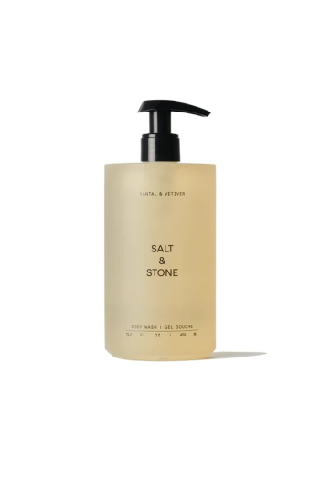 Антиоксидантный гель для душа с ароматом сандалового дерева и ветивера SALT & STONE, 450 ml