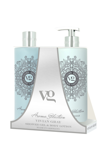 Набор гель для душа & Лосьон для тела Амбра и кедр VIVIAN GRAY 2х500 ml